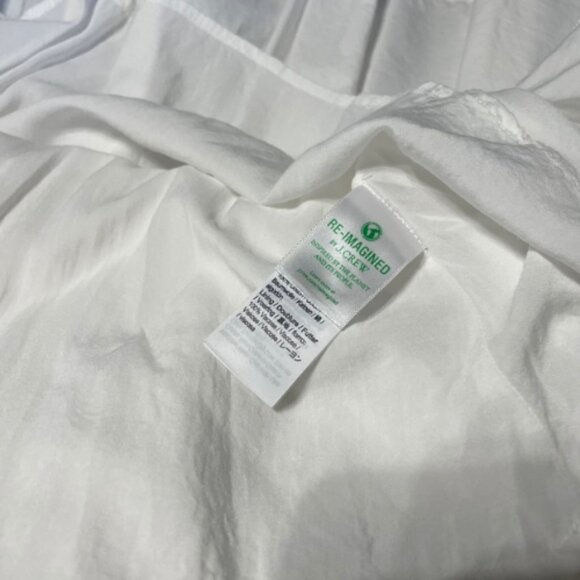 J.Crew Re-Imagined NWOT White Midi Skirt - Size 6 - Full Silhouette Sustainable - Picture 5 of 5